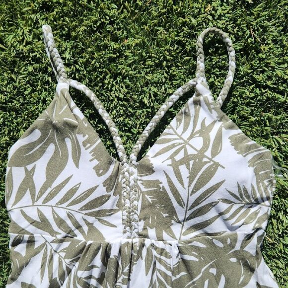 Tropical Leaf Print Maxi Dress by Derek Heart Women's small - Picture 3 of 6